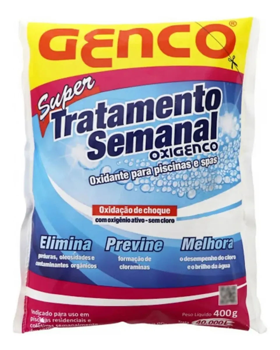 Genco Oxigenco Kit 10 Tratamentos Semanais para Piscina 400 g — foto 2