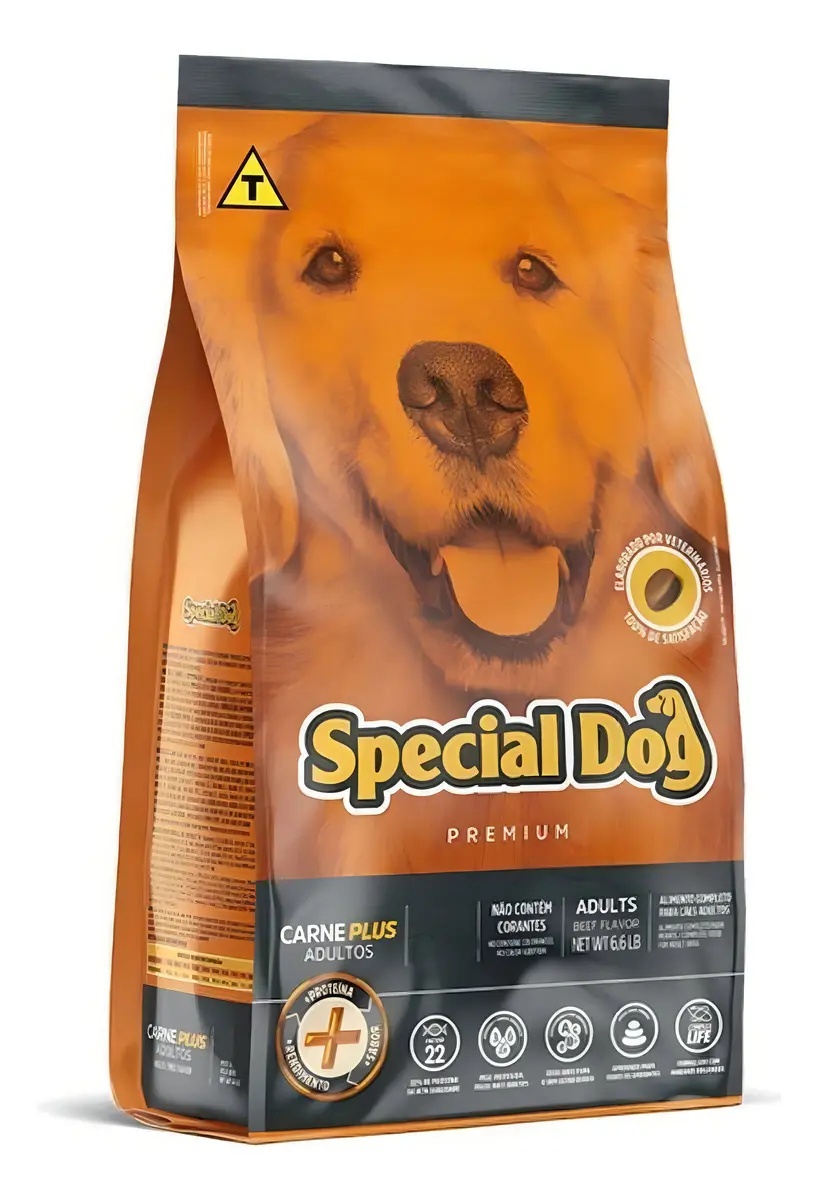 Special Dog Premium Ração para Cães Adultos Sabor Carne 20 kg