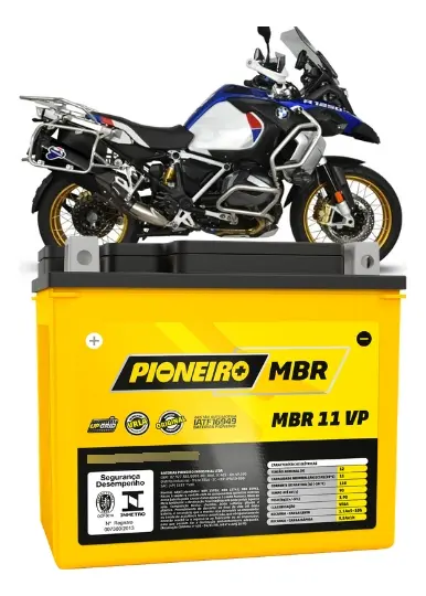 Pioneiro BTX11-BS Bateria para Moto 12 V 11 Ah 110 A CCA — foto 2