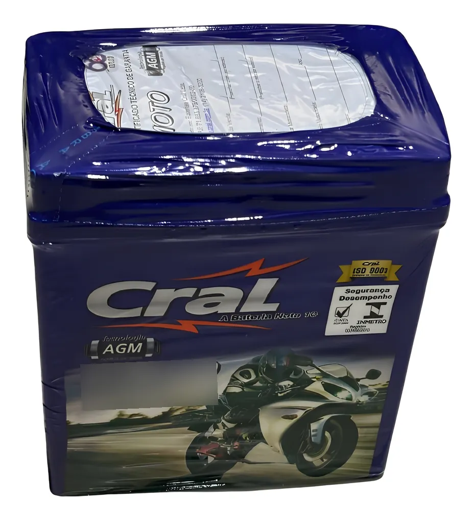 Cral Moto CLM7 Bateria Selada 12 V 7 Ah 70 A CCA