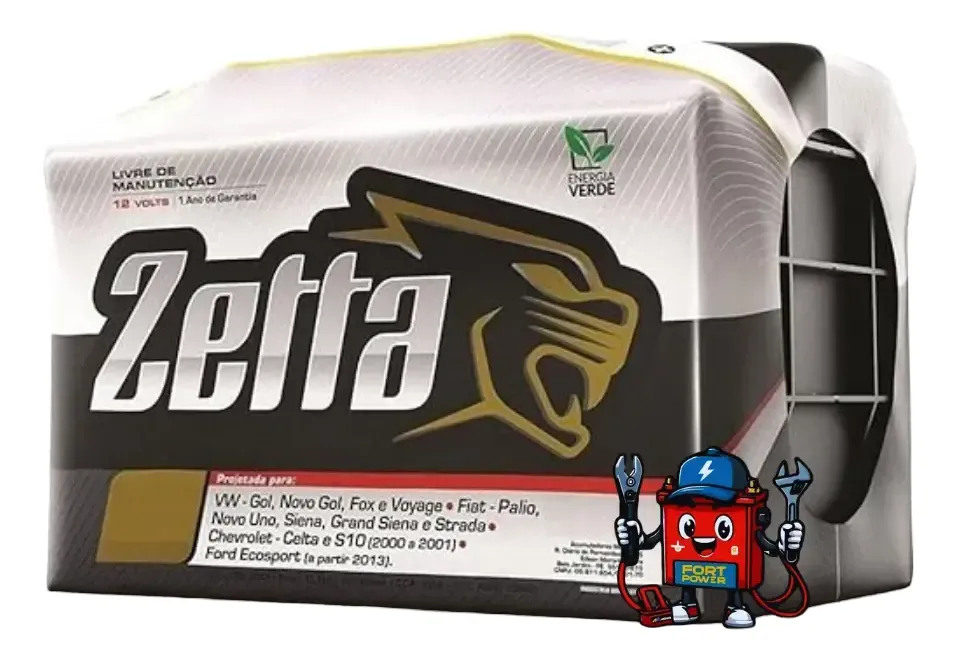 Zetta MZ45D Bateria Automotiva 45 Ah 300 A CCA