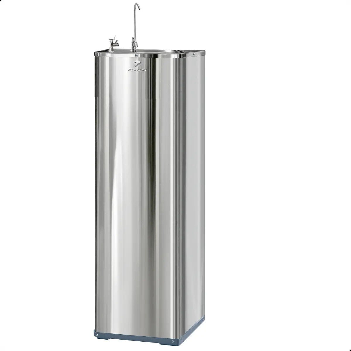 Bebedouro de Pressão Refrigerado em Aço Inoxidável 1,3 L com 2 Torneiras