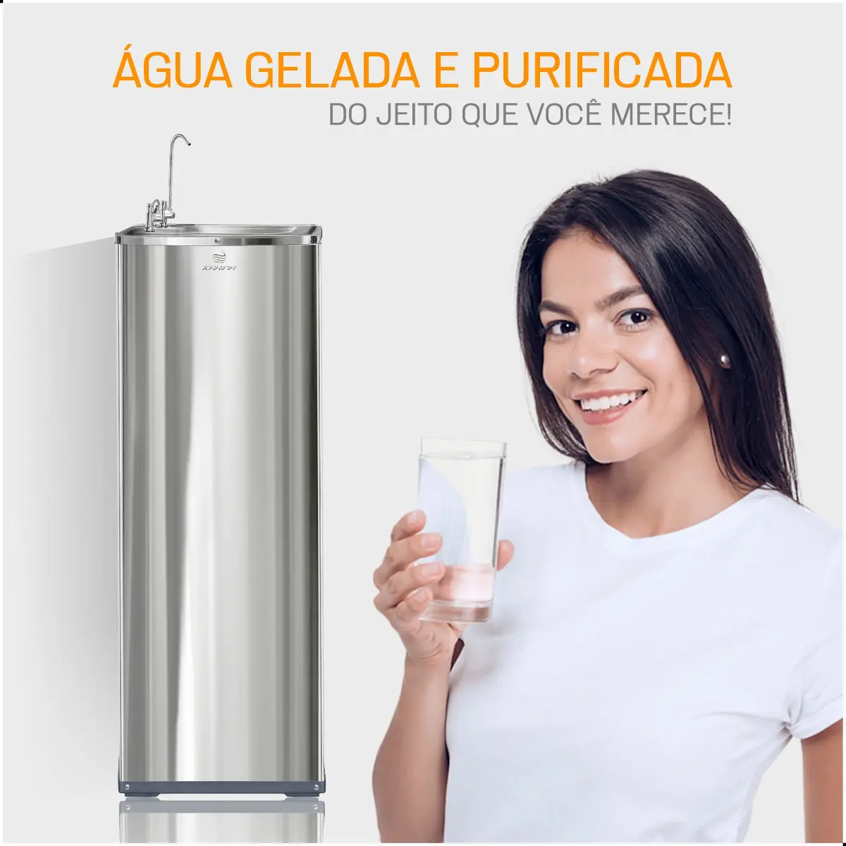 Bebedouro de Pressão Refrigerado em Aço Inoxidável 1,3 L com 2 Torneiras — foto 3