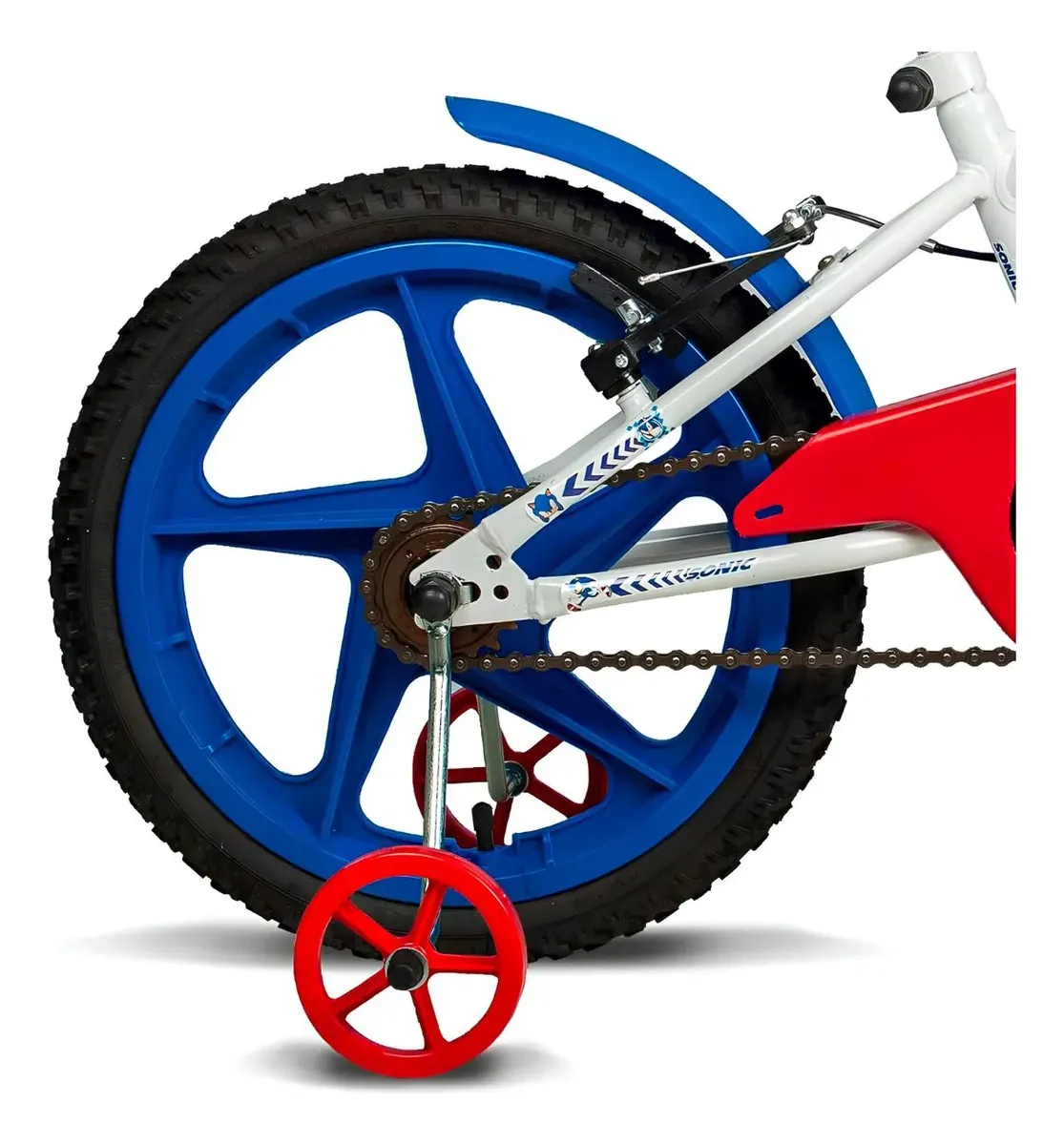 Verden Bikes Sonic Bicicleta Infantil Aro 16 Branco e Azul com Rodinhas — foto 3