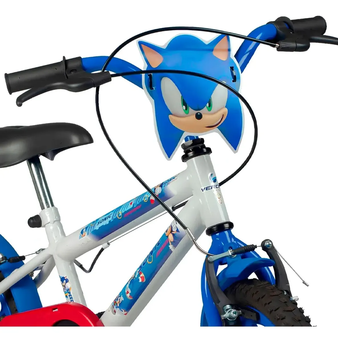 Verden Bikes Sonic Bicicleta Infantil Aro 16 Branco e Azul com Rodinhas — foto 2