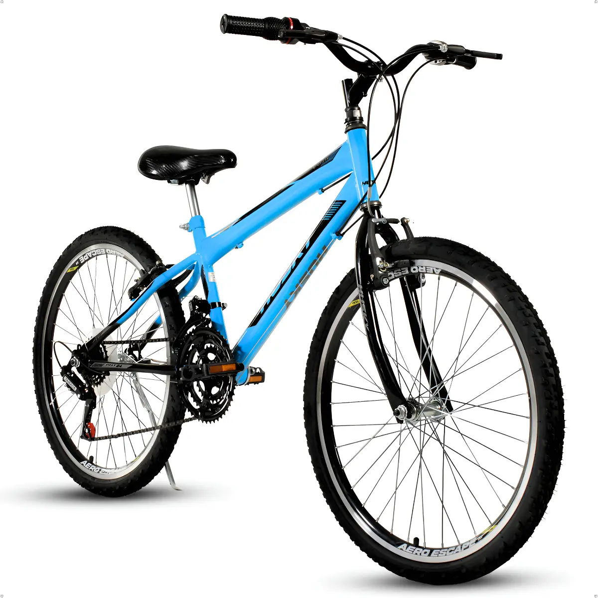 Bicicleta Infanto Juvenil Husky Volt Aro 24 18 Velocidades Azul