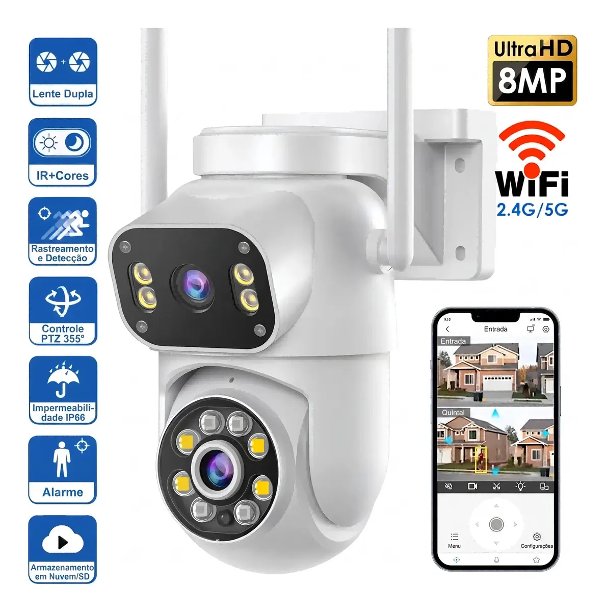 Câmera de vigilância externa MVPsmart - Bivolt 110V/220V — foto 1