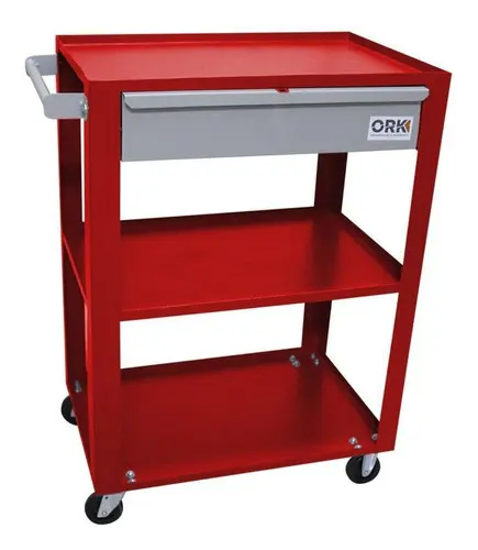 Carrinho Mecânico Aberto 1 Gaveta ORK com Rodas 60x40cm — foto 1