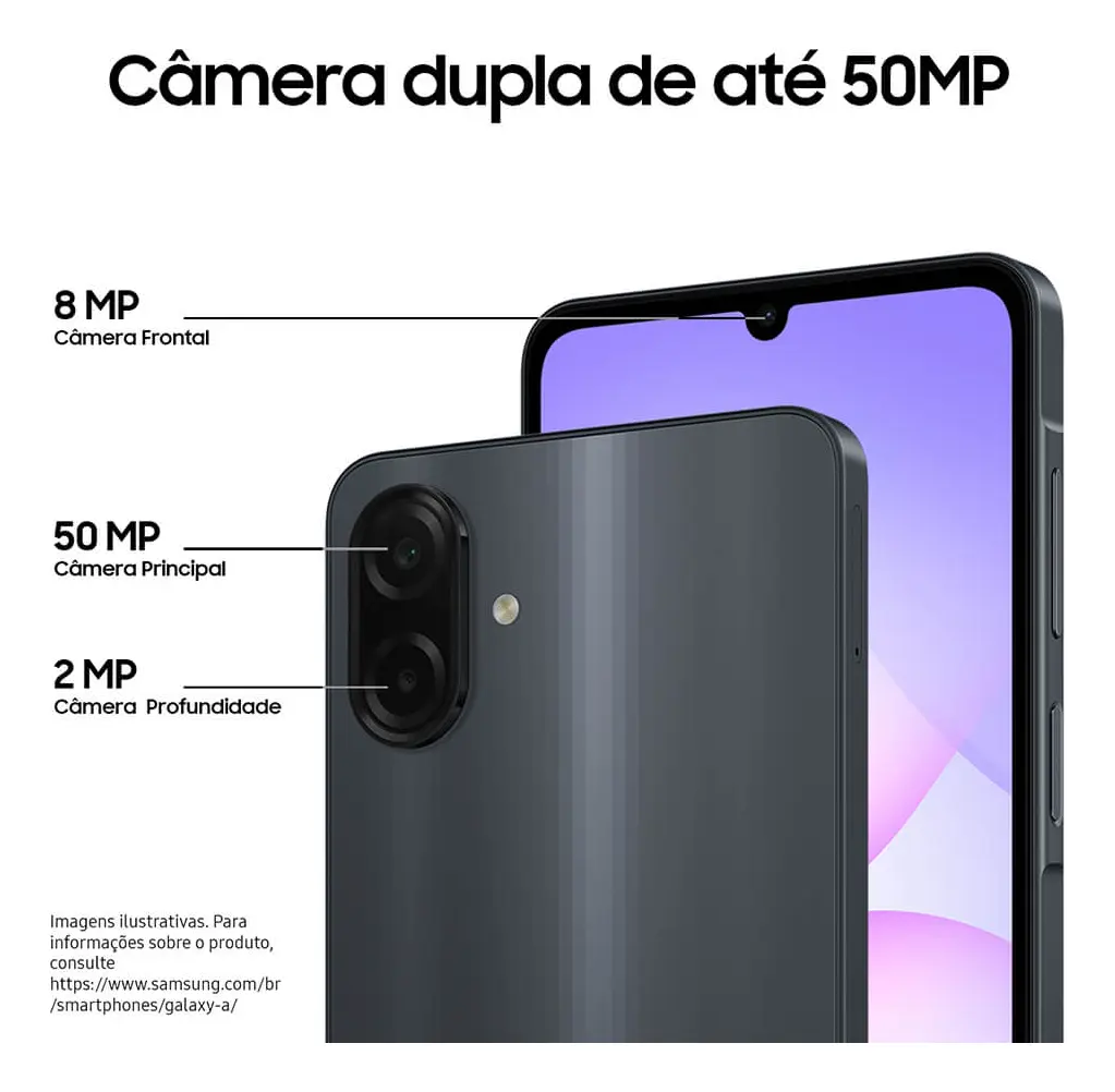 Smartphone Samsung Galaxy A07 256GB 8GB RAM Câmera 50MP Verde — foto 3
