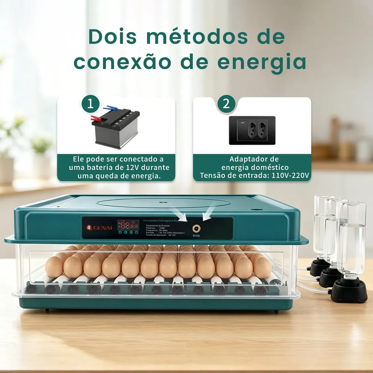 Chocadeira Incubadora Automática para 130 Ovos 127/220 V — foto 4