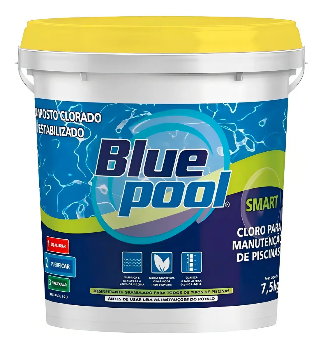 Blue Pool Smart Fluidra Cloro 3 em 1 para Piscina 7,5 kg