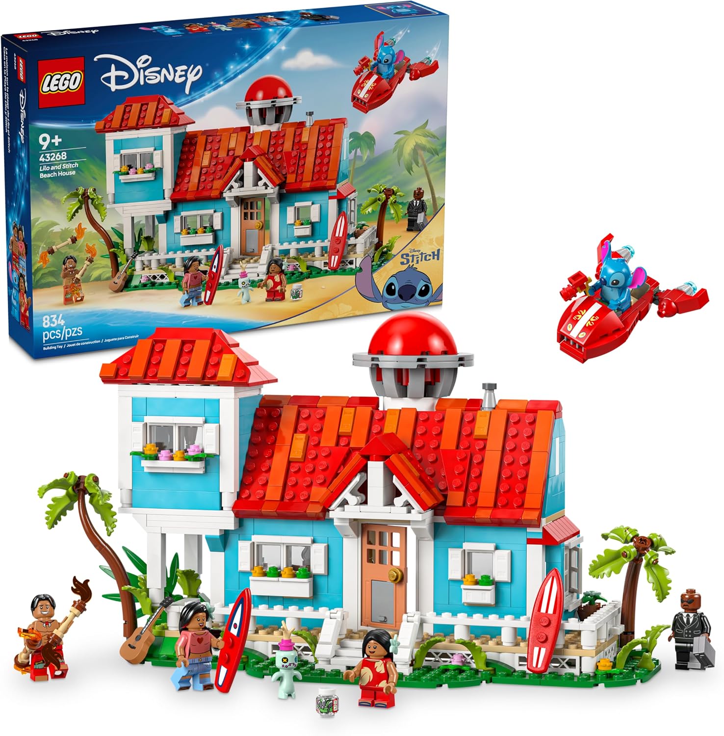 Conjunto de Montar Casa de Praia de Lilo e Stitch — foto 1