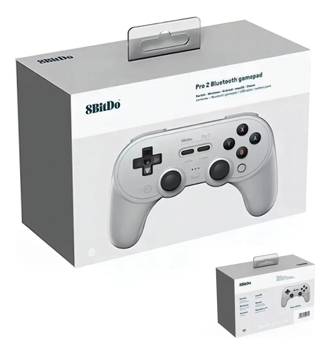 Controle Sem Fio 8BitDo Pro 2 Cinza para Switch PC Android — foto 3