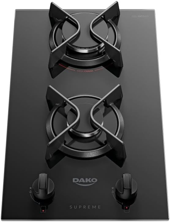 Cooktop 2 Bocas com Mesa de Vidro Dako Supreme Bivolt — foto 1