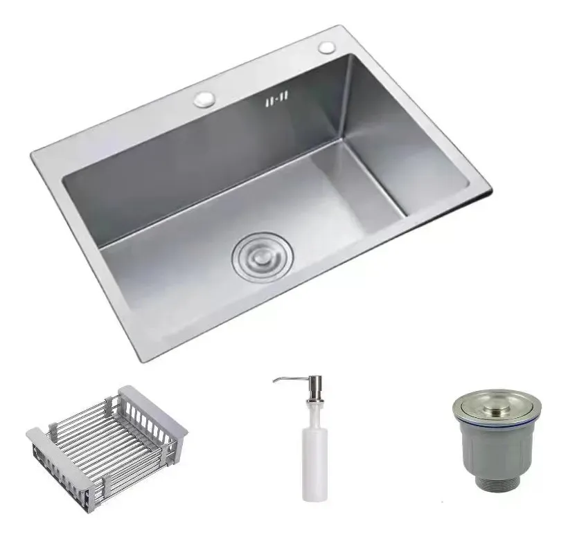 Cuba de Pia Cozinha Gourmet Prime Sobrepor Aço Inox 304 60x45cm
