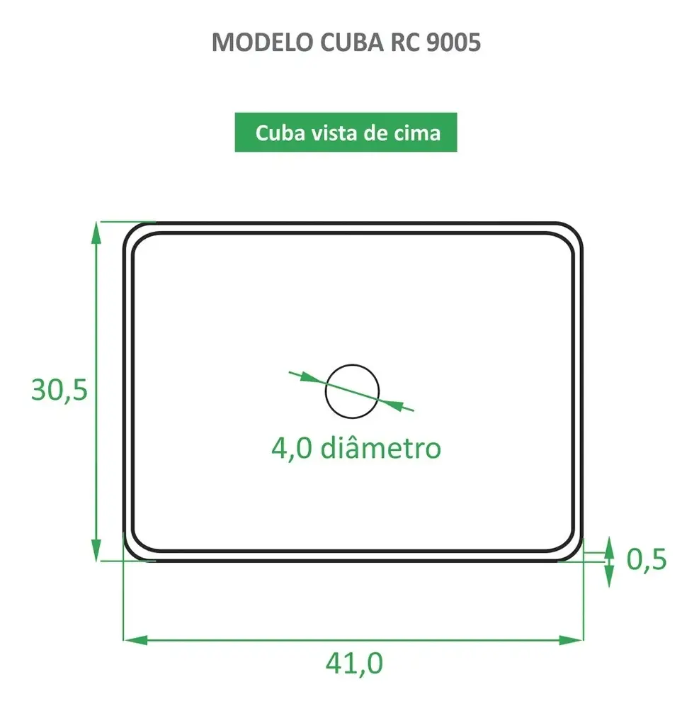 Cuba Pia De Apoio Cerâmica Marmorizada Para Banheiro — foto 4