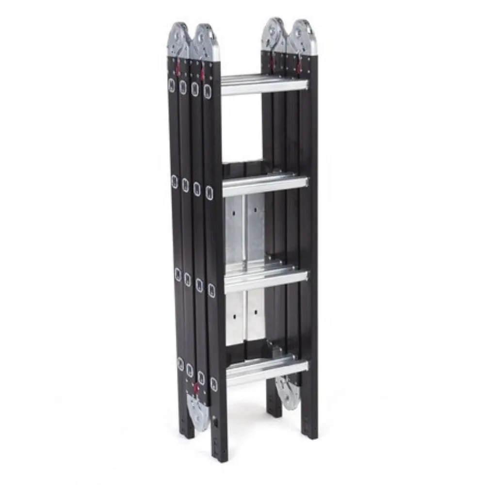 Escada De Aluminio Multifuncion 4×4 16 Degraus Black Edition — foto 2