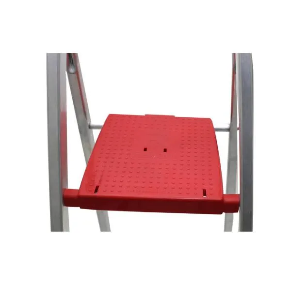 Escada Doméstica Aluminio 8 Degraus Natural 120 Kg Reisam — foto 3