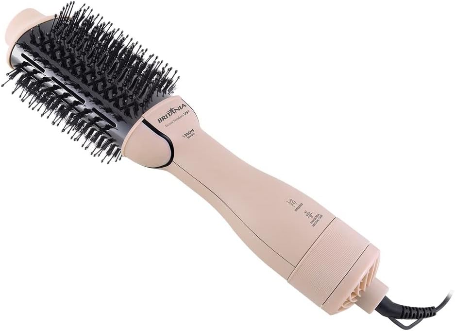 Escova Secadora Britânia Soft 4 em 1 1300W BEC07R Bivolt — foto 1