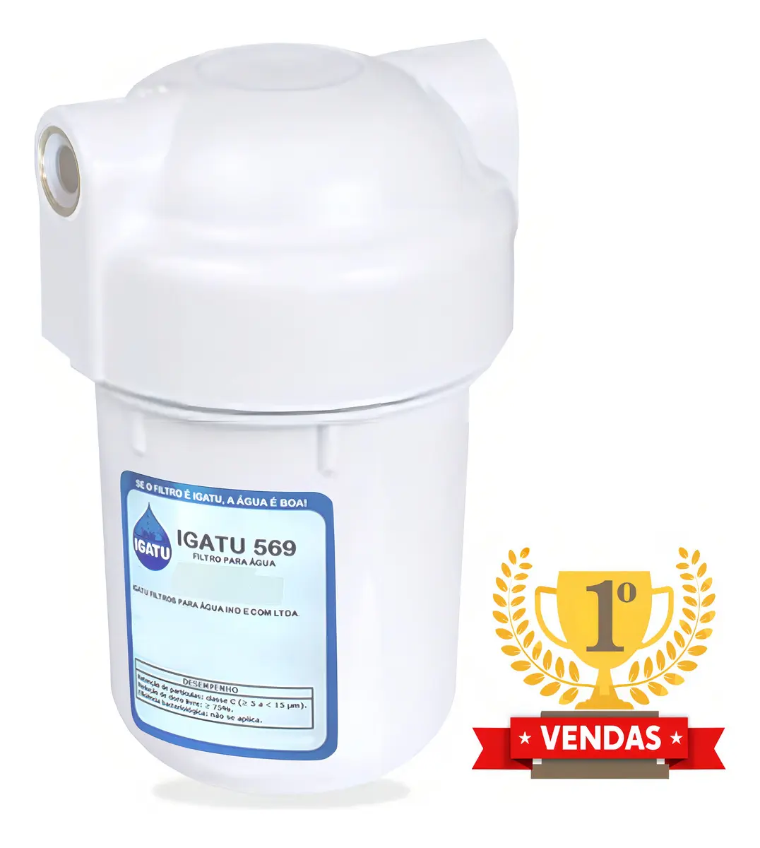 Igatu 569 Filtro de Água Externo 3 Etapas Branco
