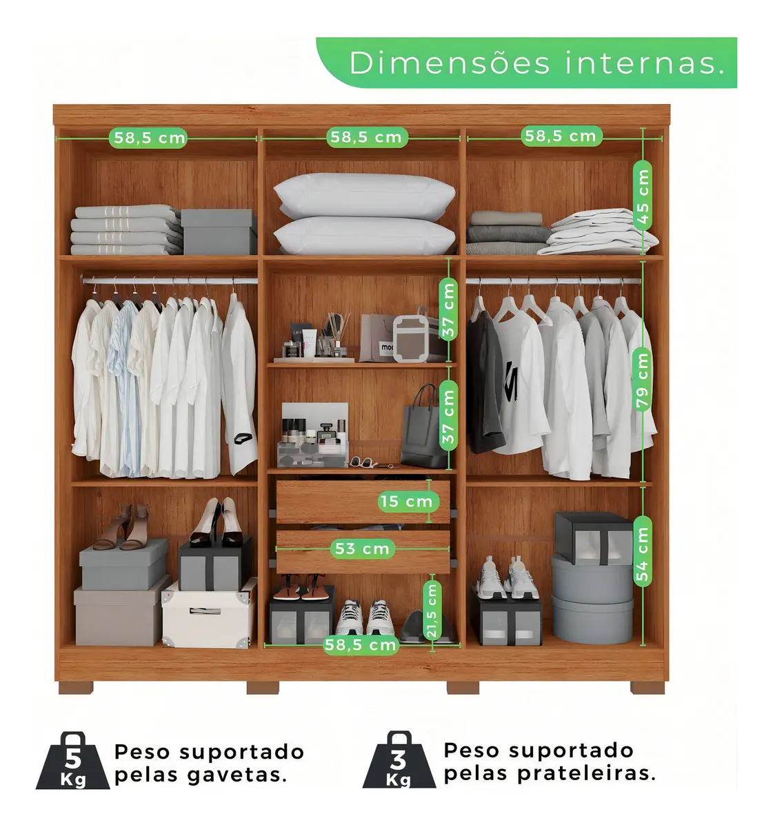 Guarda-roupa Casal Com Espelho 6 Portas 2 Gavetas França — foto 2