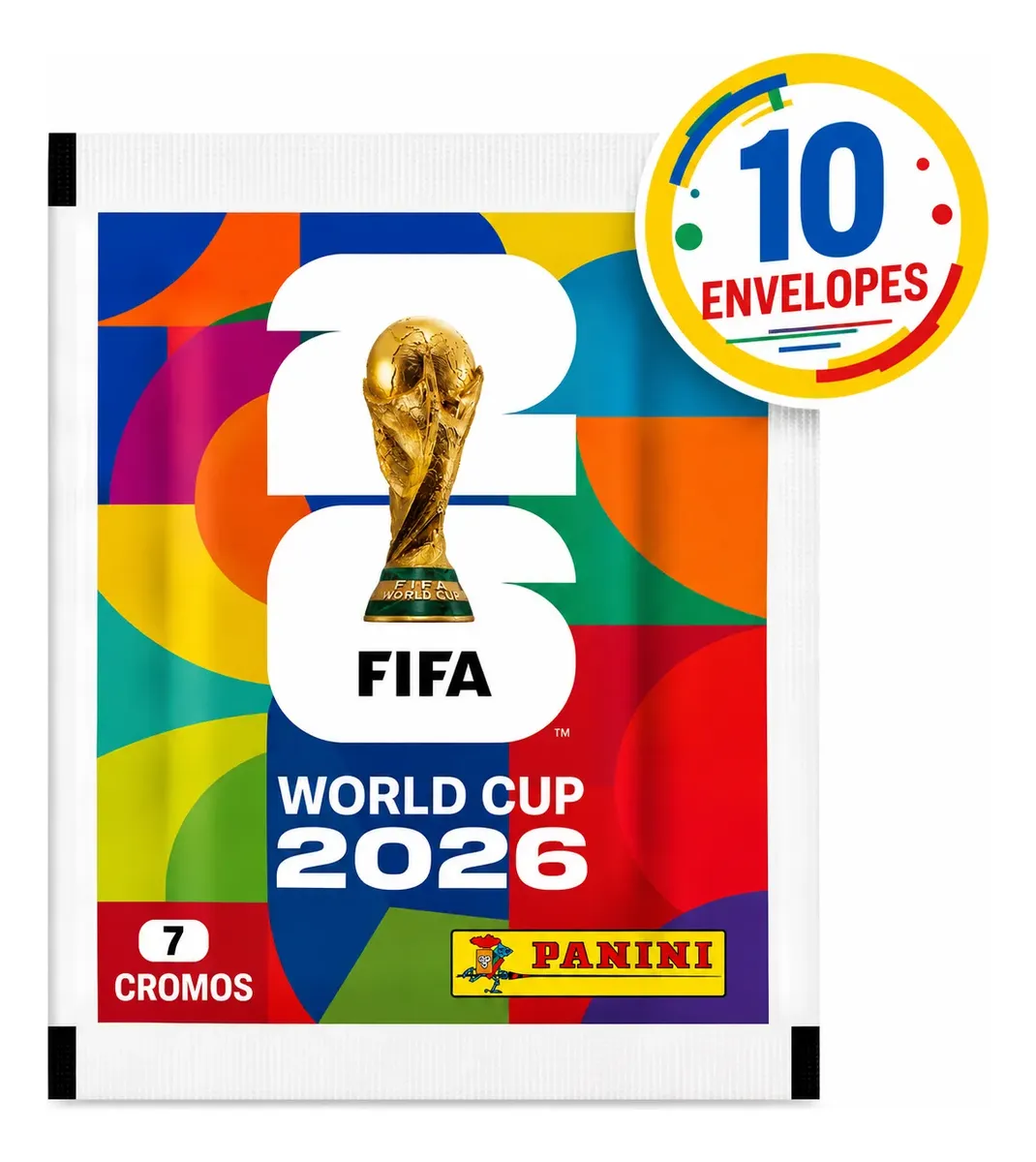 Kit 10 Envelopes de Figurinhas Oficiais Copa do Mundo 2026 — foto 1