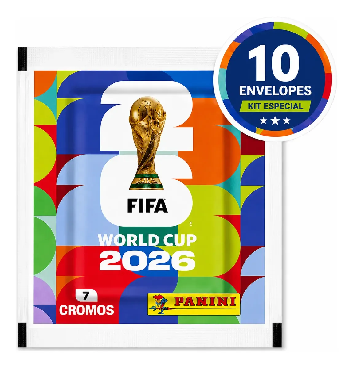 Kit 10 Envelopes de Figurinhas Copa do Mundo 2026 — foto 1