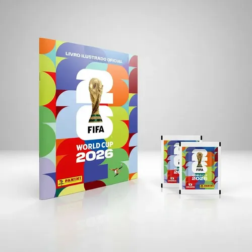 Álbum Copa do Mundo 2026 Capa Mole com 2 Envelopes de Figurinhas — foto 3