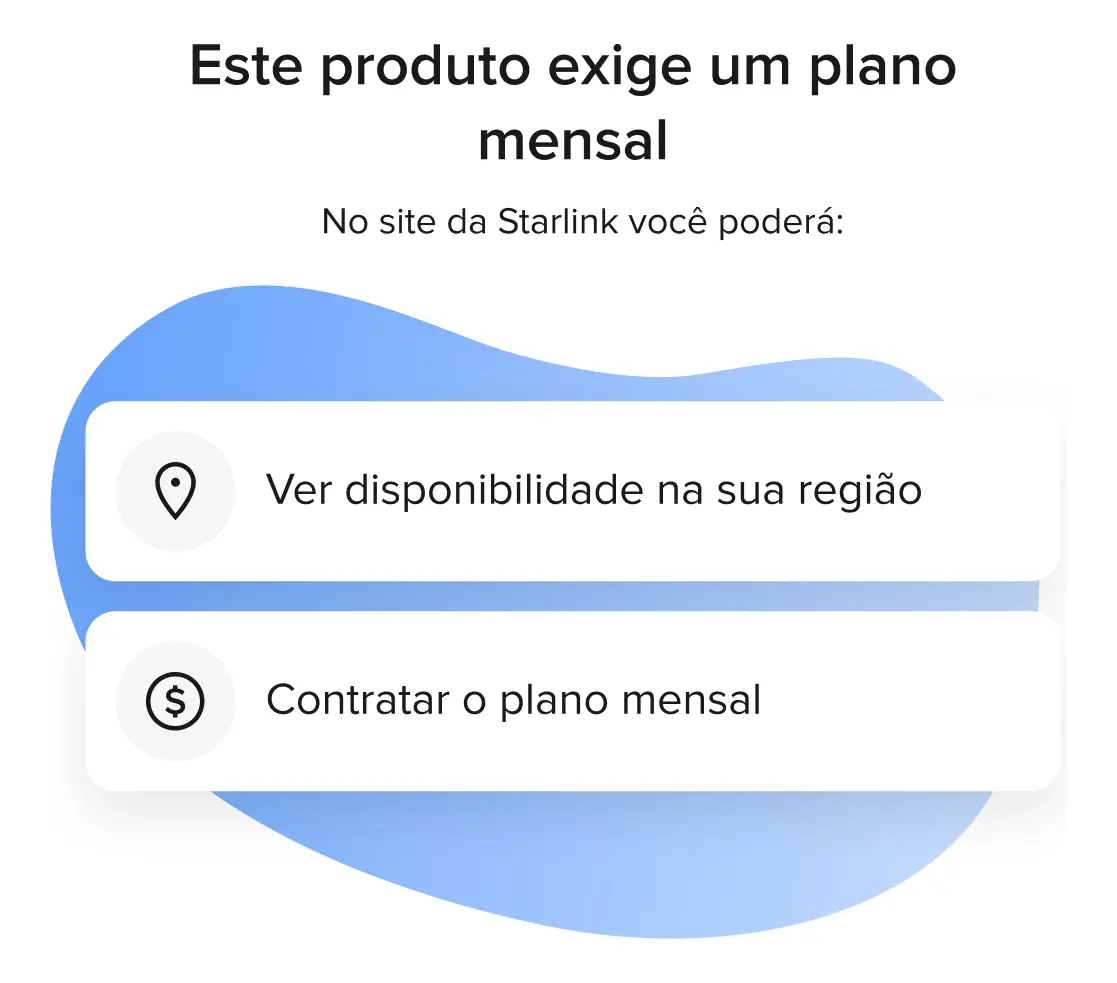 Kit de Internet Via Satélite Starlink Mini Branco — foto 2