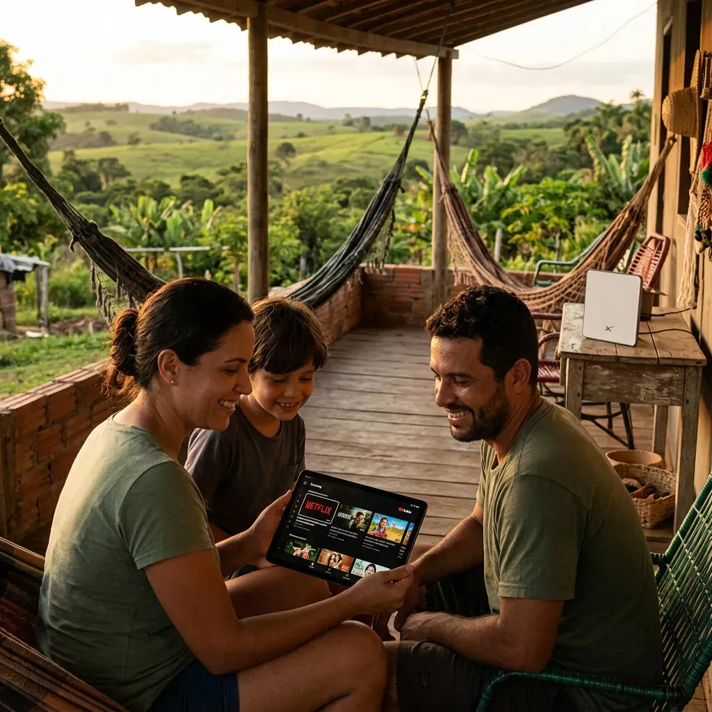 Antena de Internet Via Satélite Starlink Mini Wi-Fi Branca — foto 3