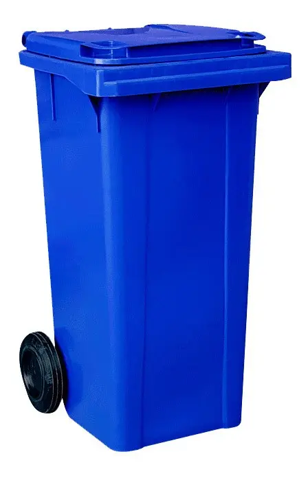 Lixeira Carrinho Coletor 120 L com Rodas