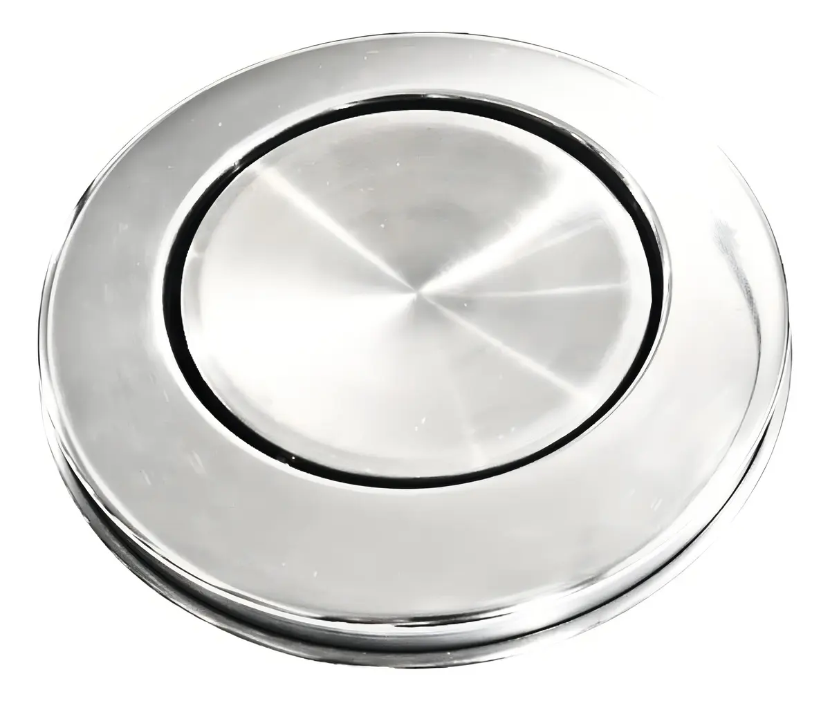 Lixeira de Inox 50 L Branca com Tampa Vai-e-vem — foto 3