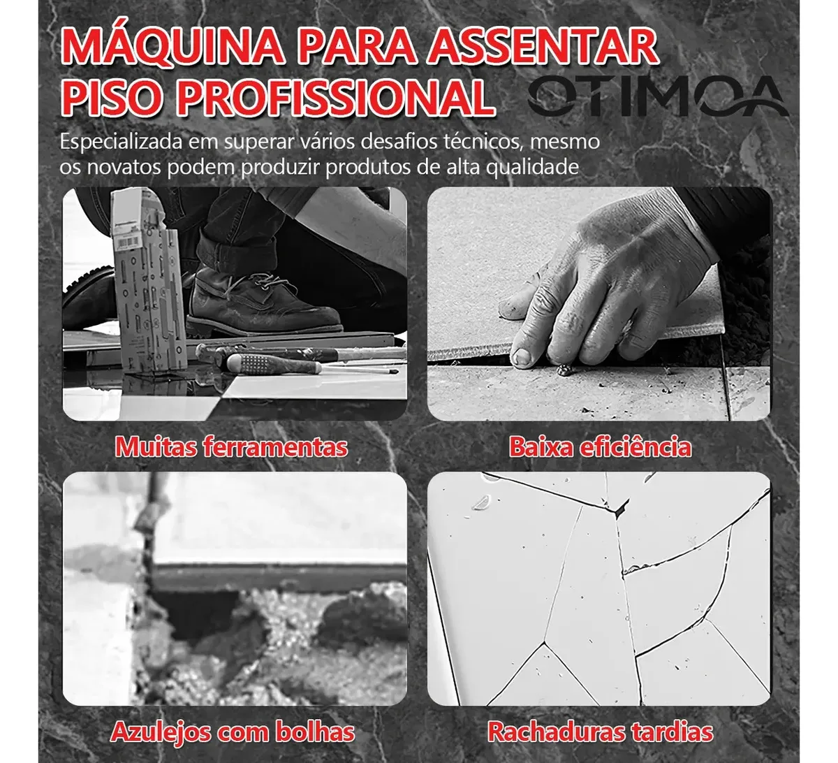 Máquina Vibratória para Assentamento de Pisos 21 V com 2 Baterias — foto 2