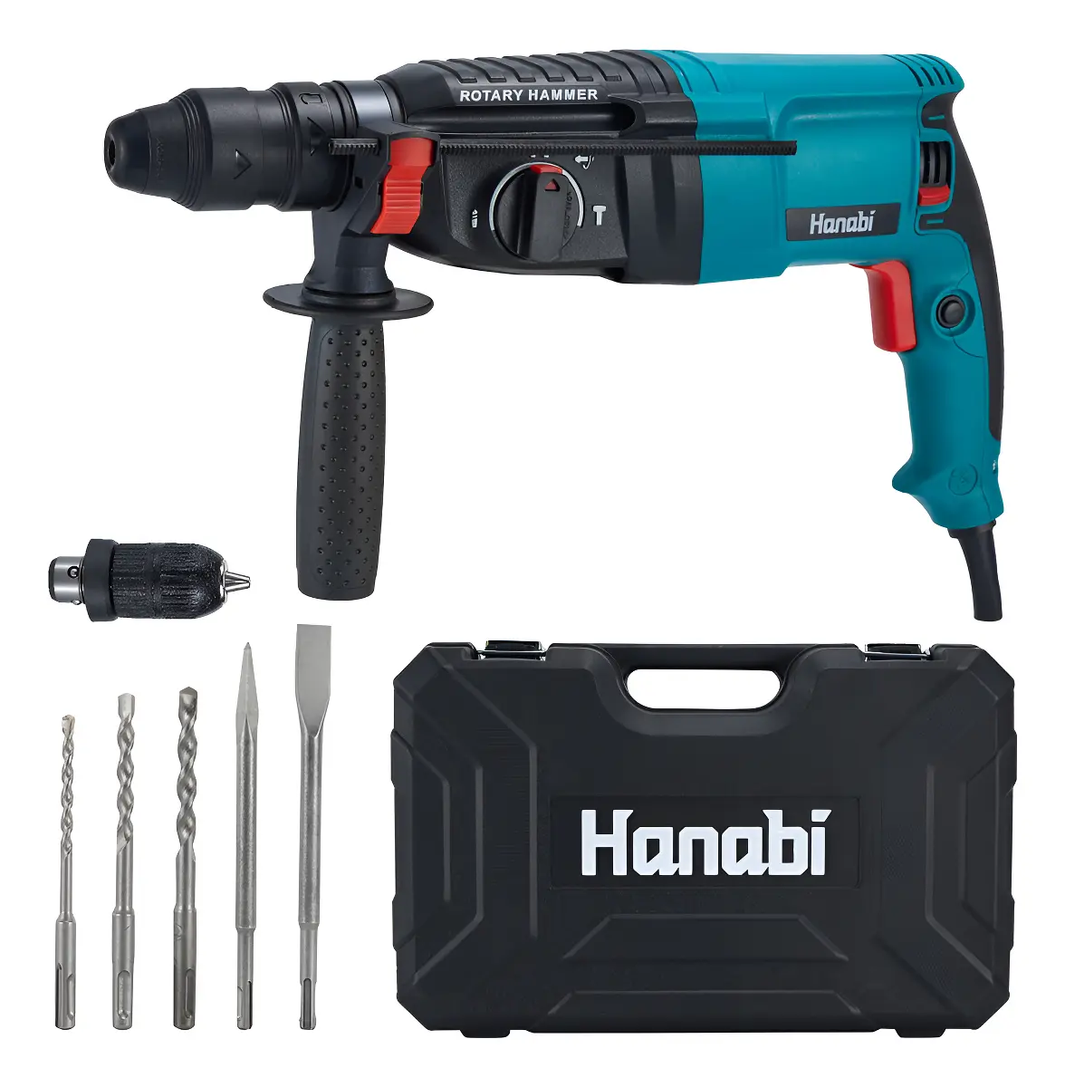 Martelete SDS Plus 1300 W 26 mm com Três Funções Azul-Petróleo