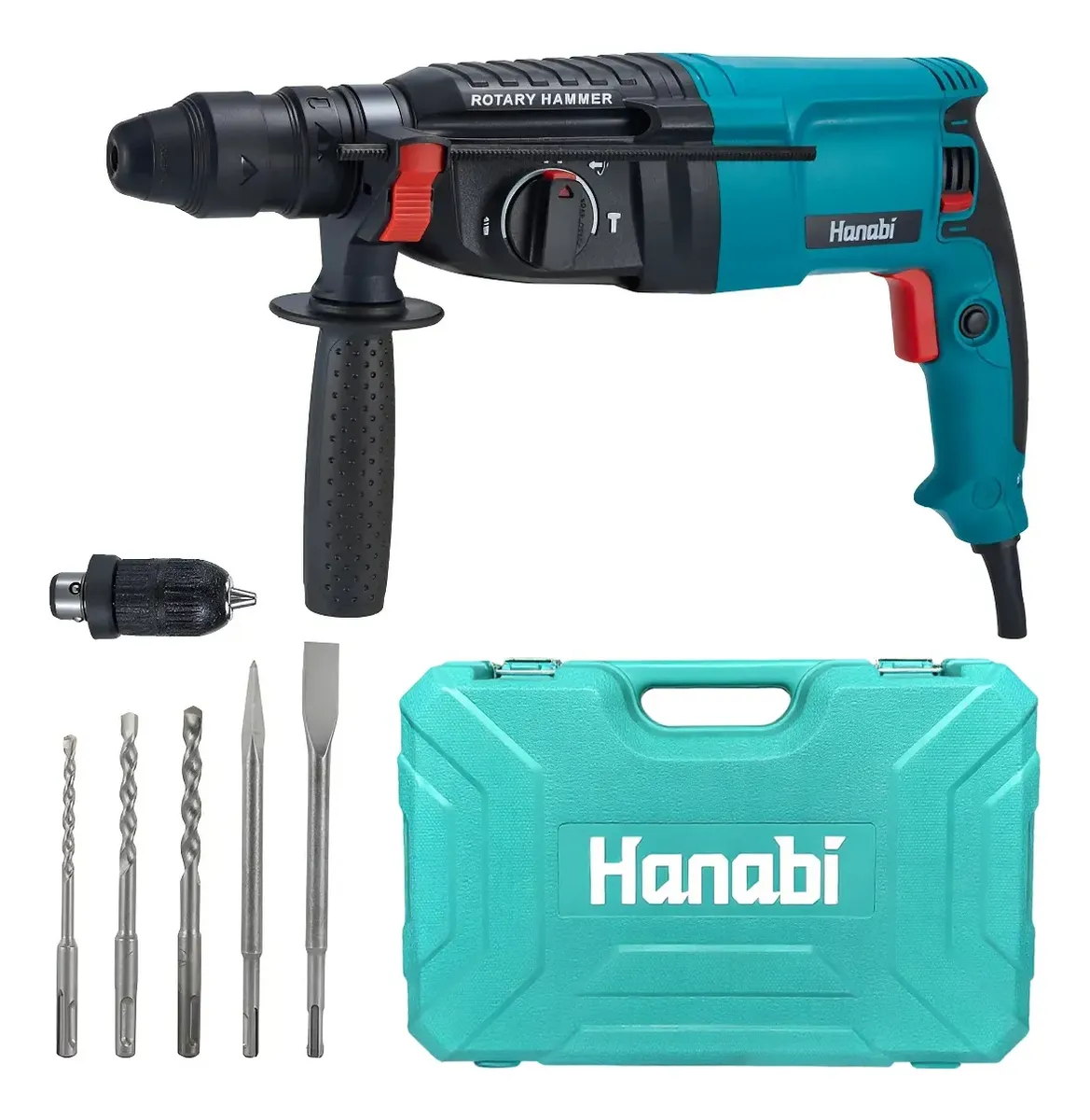 Hanabi Martelete SDS Plus 1300 W 2,8 J com Três Funções