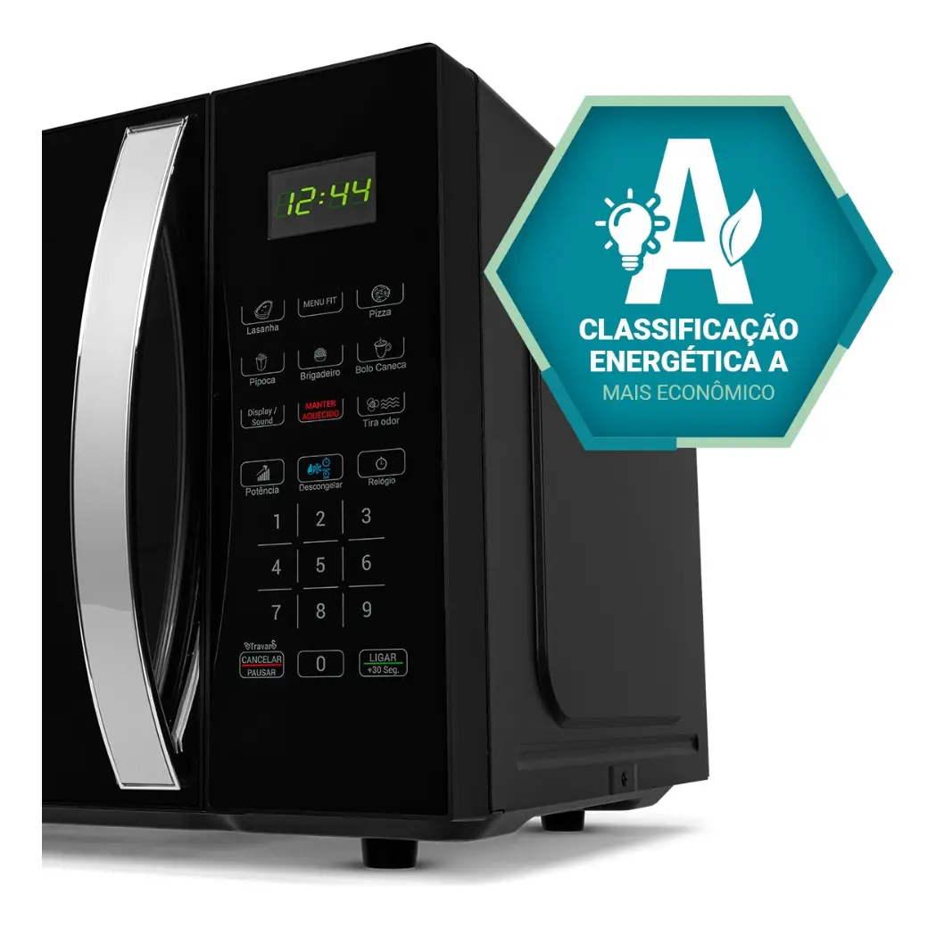 Micro-ondas Philco 28 L 1100 W Preto com Tira Odor e Limpa Fácil — foto 4