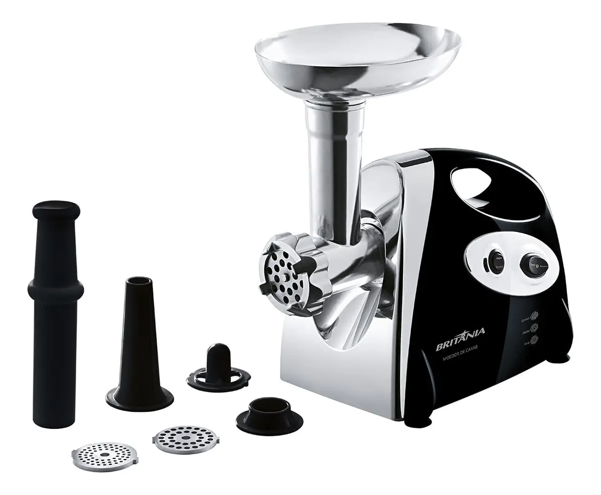 Moedor de Carne Elétrico Britânia PR 350W Preto Bivolt
