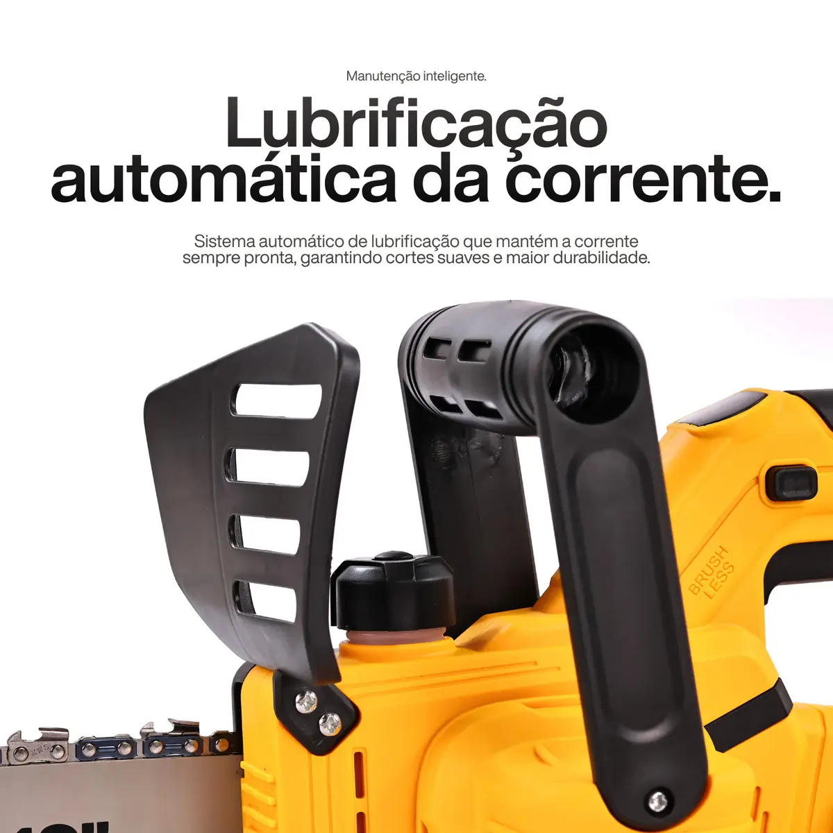 Motoserra Elétrica Portátil B-Tek com 2 Baterias 48V — foto 3