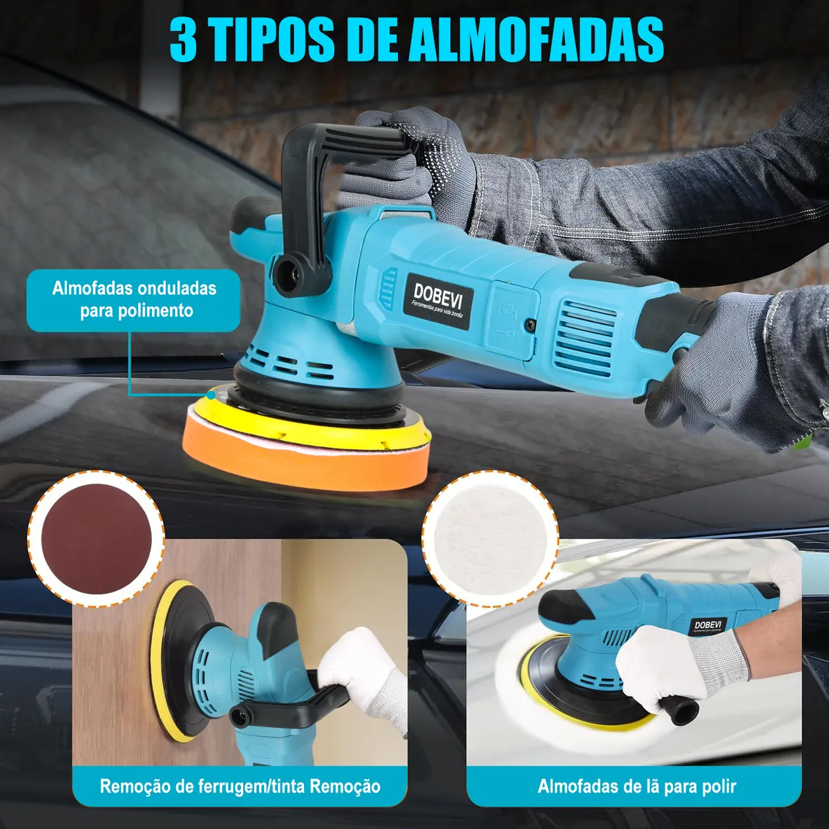Politriz Elétrica ELO 1600 W para Discos de 5 e 6 pol — foto 3
