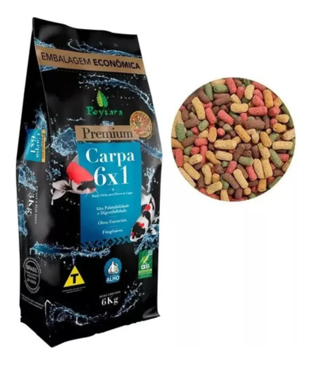 Poytara Premium Alimento Flutuante para Carpas e Koi 6 kg — foto 2