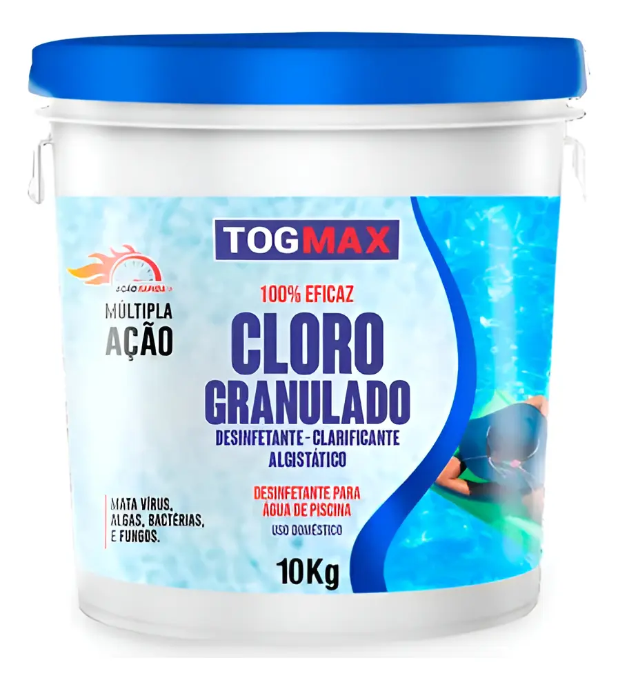 Togmax Clorador Múltipla Ação 3 em 1 para Piscinas 10 kg