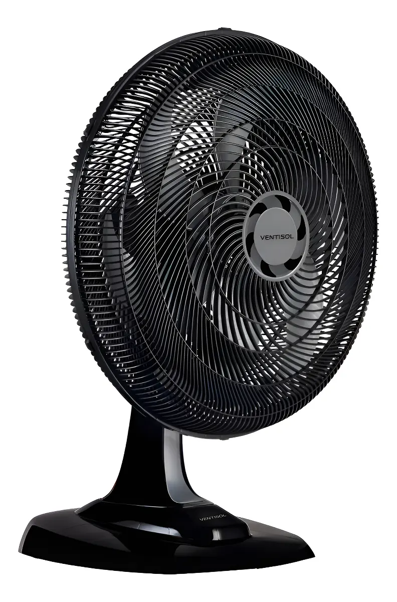Ventilador De Mesa Ventisol Turbo 50cm Com 6 Pás Preto — foto 1